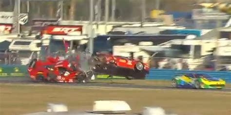 rolex daytona crash|Rolex 24 crash.